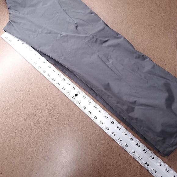 REI Waterproof Rain Pants Sealed Seams Drawstring Zip Ankles Women M Gray - Picture 8 of 13